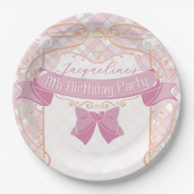 Fête d'anniversaire de princesse Art nouveau rose