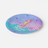 Assiettes En Carton Fête d'anniversaire de sirène d'hippocampe (Angle)