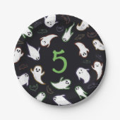 Assiettes En Carton Fête d'anniversaire de Swooping Ghosts & Bats Hall (Devant)