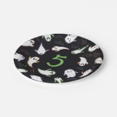 Assiettes En Carton Fête d'anniversaire de Swooping Ghosts & Bats Hall (Angle)