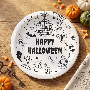 Assiettes En Carton Fête d'anniversaire des enfants en costumes pour H
