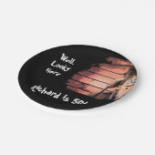 Assiettes En Carton Fête d'anniversaire drôle de pays de plouc (Angle)