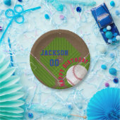 Assiettes En Carton Fête d'anniversaire du baseball (Fête)