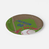 Assiettes En Carton Fête d'anniversaire du baseball (Angle)