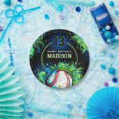 Assiettes En Carton Fête d'anniversaire du baseball (Fête)
