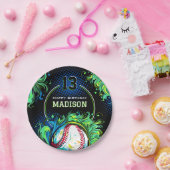 Assiettes En Carton Fête d'anniversaire du baseball (Fête)