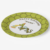 Assiettes En Carton Fête d'anniversaire du dragon (Angle)