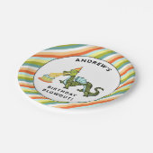 Assiettes En Carton Fête d'anniversaire du dragon (Angle)