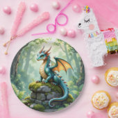 Assiettes En Carton Fête d'anniversaire du garçon à thème Dragon (Fête)
