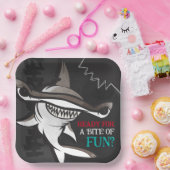 Assiettes En Carton Fête d'anniversaire du requin marteau (Fête)