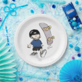 Assiettes En Carton Fête d'anniversaire du skateboard (Fête)