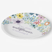 Assiettes En Carton Fête d'anniversaire fleur sauvage (Angle)