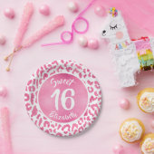 Assiettes En Carton Fête d'anniversaire Girly Leopard (Fête)