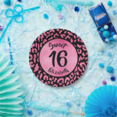 Assiettes En Carton Fête d'anniversaire Girly Leopard (Fête)