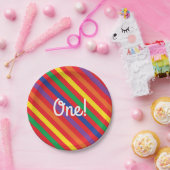 Assiettes En Carton Fête d'anniversaire mignonne d'arc-en-ciel d'ours (Fête)