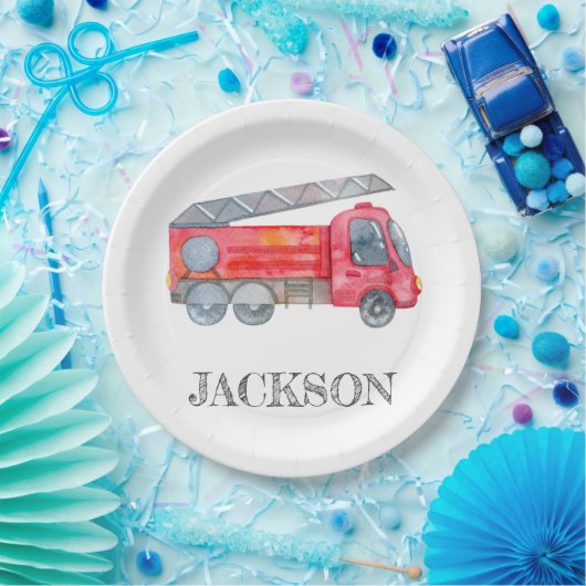 Assiettes En Carton Fête d'anniversaire minimaliste moderne (Fête)