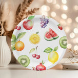 Assiettes En Carton Fête d'anniversaire motif de fruits frutti à deux<br><div class="desc">Fête d'anniversaire motif de fruits à deux tti frutti Papier Plaques. Des éléments correspondants sont disponibles.</div>