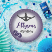 Assiettes En Carton Fête d'anniversaire, n'importe quel âge pourpre (Fête)