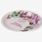 Assiettes En Carton Fête d'anniversaire spa de beauté (Angle)