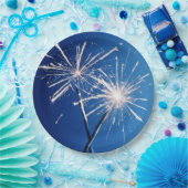 Assiettes En Carton Fête d'anniversaire Sparklers (Fête)