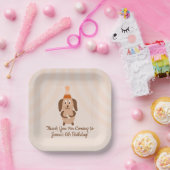 Assiettes En Carton Fête d'anniversaire super aux chiots (Fête)