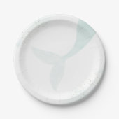 Assiettes En Carton Fête d'anniversaire Turquoise Mermaid Girl (Devant)