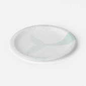 Assiettes En Carton Fête d'anniversaire Turquoise Mermaid Girl (Angle)