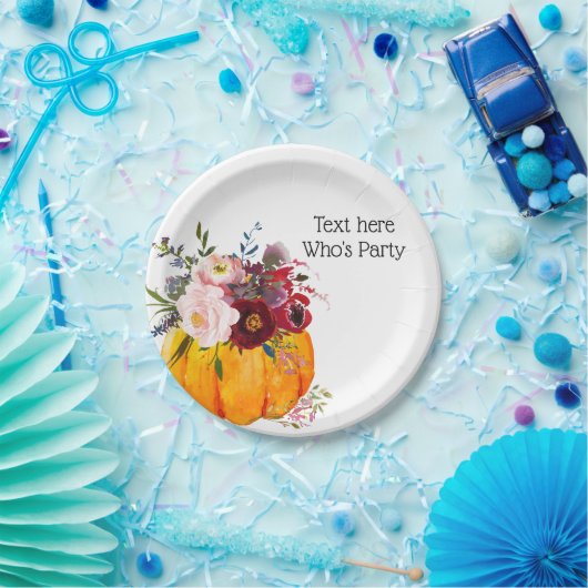 Assiettes En Carton fête d'automne, citrouille, automne, Plaque de pap (Fête)