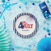 Assiettes En Carton Fête de 4 juillet (Fête)