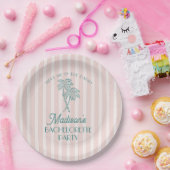 Assiettes En Carton Fête de Bachelorette de plage pastel à Palm Spring (Fête)