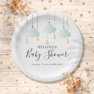 Assiettes En Carton Fête de Bébé Twinkle Twinkle Little Star