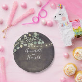 Assiettes En Carton Fête de campagne de verdure rustique (Fête)