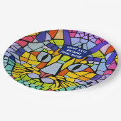 Assiettes En Carton Fête de chat pour n'importe quel genre / âge - Mos (Angle)