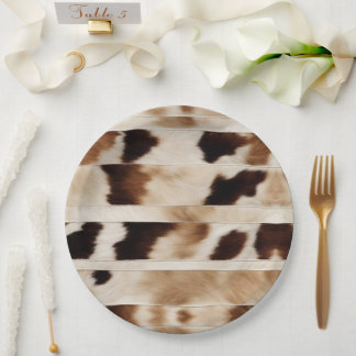 Assiettes En Carton Fête de cow-boy de campagne occidentale à motif va