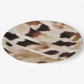 Assiettes En Carton Fête de cowboy de campagne occidentale à motif vac (Angle)