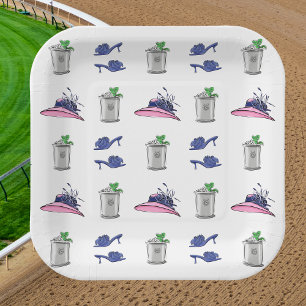Assiettes En Carton Fête de Derby pour Dames Elégantes Talons Hauts Ch