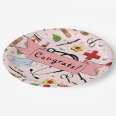 Assiettes En Carton Fête de doctorat (Angle)