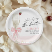 Assiettes En Carton Fête de douche de mariée Champagne Elle se marie