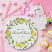 Assiettes En Carton Fête de Fête des mariées Lemons Wreath & Greenery (Fête)