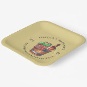 Assiettes En Carton Fête de Fiançailles Bouillabaisse de Homard Fruits (Angulaire)