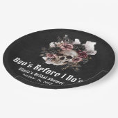 Assiettes En Carton Fête de Fiançailles d'Halloween Crâne Boo's Before (Angle)