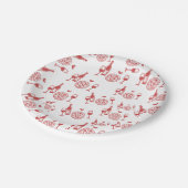 Assiettes En Carton Fête de fiançailles Rustic Pizza & Wine (Angle)