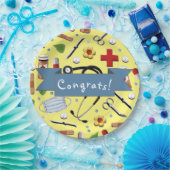 Assiettes En Carton Fête de fin d'études Médicales (Fête)