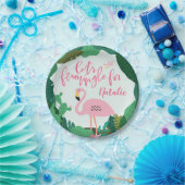 Assiettes En Carton Fête de flamant tropical (Fête)