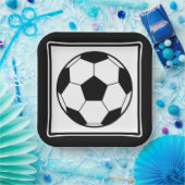 Assiettes En Carton Fête de football (Fête)