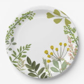 Assiettes En Carton Fête de jardin estivale éternelle (Devant)