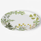 Assiettes En Carton Fête de jardin estivale Evergreen  (Angle)