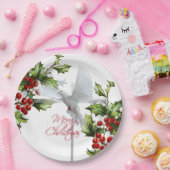 Assiettes En Carton Fête de la colombe de Noël (Fête)