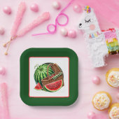 Assiettes En Carton fête de la pastèque (Fête)