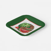 Assiettes En Carton fête de la pastèque (Angulaire)